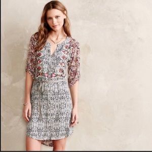 Anthropologie Tiny Floral Dress